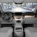 SEG Direct Black Car Steering Wheel Cover Medium Size 14.5-15 inch (37-39 cm), Breathable Microfiber Leather