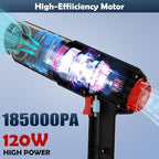 Handheld Vacuum for Home, Cordless Portable Vacuum Cleaner, Rechargeable with 60 Mins Max Runtime, High Power Vacuum for Car,
