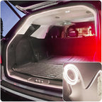 SUV Trunk Led Light Strip,Soft Rubber Ambient Lighting Bar Interior Decoration Bright Low Power Waterproof Concealed Installation Scalable 177 inch 12V 8W Cool White