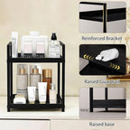 Anyoifax Bathroom Counter Organizer 2 Tier Vanity Storage Countertop Shelf Makeup Organizer Perfume Tray Skincare Holder for 