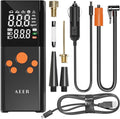 Tire Inflator Portable Air Compressor Air Pump for Car Tires (150 PSI) - Cordless Bike Pump with Tire Pressure Gauge and Motorcycle Tire Inflator with Auto-Shutoff Function