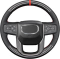 MEWANT Steering Wheel Cover for GMC Sierra Steering Wheel Cover for GMC Sierra 1500 / Sierra 1500 Limited/Sierra 2500 / Sierra 3500/ Yukon (XL) Hive Microfiber Leather