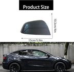 Compatible with Tesla Model Y Side Mirror Cover Replacement 2021 2022 2023 2024, Right Passenger Side Rearview Mirror Cover Cap for Model Y Accessories(Silver)