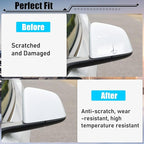 Jaronx Compatible with Tesla Model Y Side Mirror Cover Replacement 2020 2021 2022 2023 2024, Left Driver Side Pearl White Door Rearview Mirror Cover Cap for Tesla Model Y Accessories