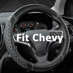 West Llama Customized Auto Car Steering Wheel Cover for Chevy Silverado,Tahoe,Equinox,Traverse,Trailblazer,Colorado(Diamond Q