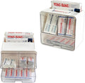 2 Pack Bandage Storage Organizer for Wall, Plastic Medical Supplies Container for Home Medicine Cabinet, Elastic Bandage Wrap