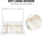 Vicoter Velvet Necklace Display Jewelry Tray 20 Hook Necklace Tray Necklace Pendant Jewelry Tray for Women and Girls