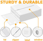 SpaceAid 3 Pack Bed Sheet Organizers and Storage, Foldable Sheet Organizer for Linen Closet, Sheets Set Folder Keeper with Wi