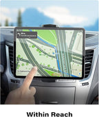 APPS2Car for Sturdy iPad Holder for Car CD Slot Tablet Mount, 2-in-1 Universal 4.7-13" Holder for iPad Pro 12.9" 13" Air Mini, iPhone, Galaxy Z Fold, Adjustable 360° Rotation, Road Trip Essentials