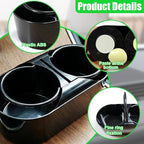 Craedli Car Center Console Cup Holder, Automotive Beverage Holder for Fixing Water Cups and Drinks, Self-Adhesive Vehicle Int