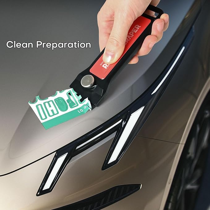 NEWISHTOOL Profi Window Tint Kit Vinyl Wrap Tool, Car Window Tint Tools Felt Squeegee for Vinyl, Sprayer Bottle, Micro Tucking Squeegee, Rubber PPF Tools Razor Scraper and Safety Cutter Knife Tint Kit