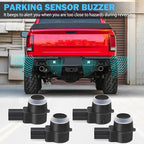 4 PCS PDC Parking Assist Sensor - Compatible with Dodge Journey, Durango, Ram 1500 2500 3500, Jeep Commander, Liberty, Grand 