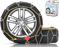 Snow-Chains Auto Fixing 1 Min Quick Fit Easy Installation Tire-Chains, Portable Reusable Universal Emergency Tire Traction Ch