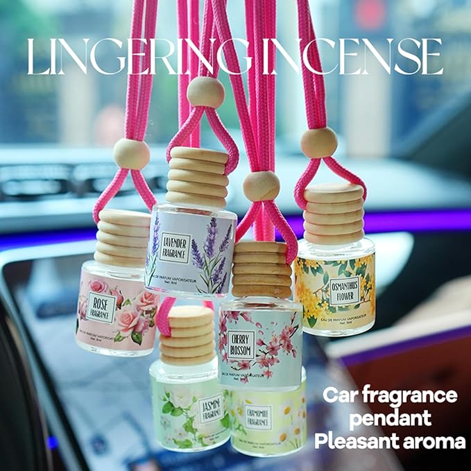 Car Air Freshener Diffuser, Hanging Car Scents Air Freshener, Car Fresheners Long Lasting, Essential Oil Diffuser, Fragrance 
