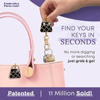 Women’s Bag Charm Key Finder, Car Keychain Hook, Cute Purse Organizer & Tote Bag Accessories, Gifts for Mom - Original