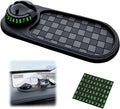 Multifunction Car Anti-Slip Mat, Car Dashboard Mobile Phone Holder, Rotating Anti Slip Mat Auto Phone Holder with Temporary P