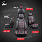 MIROZO Front Seat Covers,2PCS Car Seat Covers Red Waterproof Seat Protector Automotive Vehicle Cushion Cover Universal Fit fo