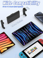 LYFlCCS Headrest Car Tablet Holder Mount with Flexible Arm Special for iPad Pro 12.9, Long Trip Back Seat Mount Fit Thickness Case for iPad air, mini, Galaxy Tab and More 4.7-13" Phone & Tablet