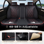 Coverado Car Seat Covers Full Set, Seat Covers for Cars, Waterproof Leather Automotive Seat Cover, Universal Car Interior Pro