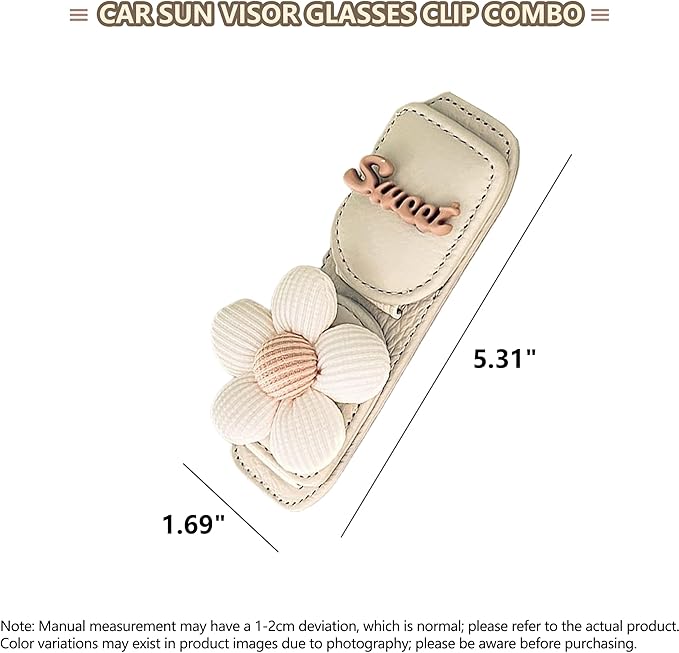 Car Sunglasses Holder Eyeglass Clip with Sun Visor Storage for Cards Magnetic Eyewear Clamp Car Decor