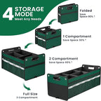 Car Trunk Organizer, Car Storage Organizer, Collapsible Multi Compartment for Car, Suv, Sedan, Truck, 100L, Extra Larger