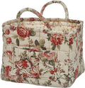 Boho Fabric Storage Basket, Large Capacity Laundry Basket, 12.2'' x 10.23'' x 10.23'' Collapsible Laundry Hamper with Easy Ca