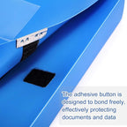 A4 Storage File Boxes Plastic Archives Cases with Lid, File Folder Organizer Document Filing Box for Office, Letter Size Pape