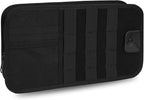 KENOBE Molle Car Sun Visor Organizer, Zipper Pouch with Glasses Clip, Semi-Rigid Tactical Panel for Car Accessories, Fits Most Vehicles, SUVs, Trucks, Black