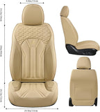 FLORICH Seat Covers for Cars, Waterproof Seat Covers, Leather Car Seat Covers 2 Pack, Universal Seat Cushion Protector for Mo