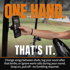 DESERT FOX GOLF Magnetic Phone Mount - Ultra Strong Magnetic Golf Cart Phone Holder - 360° Rotation - Secure No-Slip Grip - Instant GPS, Music, and Scoring App Access