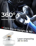 LISEN Suction Phone Mount, Content Creator Vlogging Portable Super Stable Electric Vacuum Magnetic Phone Holder, 360 Adjustable Travel Multi-Scene TikTok for iPhone 17 Pro Max Air 16e 16 15 Kits