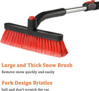 Snow Brush with Ice Scraper for Car Windshield Extendable 35 inch Vertical Car Snow Remover Windshield Snow Scrapers Removal Shovel for Car SUV Truck Windows
