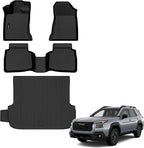 Auxko All Weather Floor Mats Cargo Mat for Subaru Outback 2026 All Season TPE Accessories Guard Odorless Anti-Slip Floor Liners Trunk Mat for Subaru Outback 2026