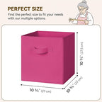 GRANNY SAYS 11 Inch Cube Storage Bins, Cube Storage Organizer, Fabric Storage Bins, Storage Cubes for Shelves, Closet, Toy St