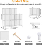 AWTATOS 8 Cube Storage Organizer, Closet Organizer Storage Shelf, Bookcase Bookshelf, DIY Stackable Storage Cubes Shelves for