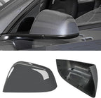 Jaronx Compatible with Tesla Model Y Side Mirror Cover 2020 2021 2022 2023, Rearview Door Wing Mirror Cover Cap Replacement for Tesla Model Y Accessories (Grey, Left)