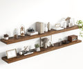 72 Inch Floating Shelves, 8 Inch Deep Floating Shelves for Wall, Hanging Shelf with Invisible Brackets, Deep Shelves for Bath