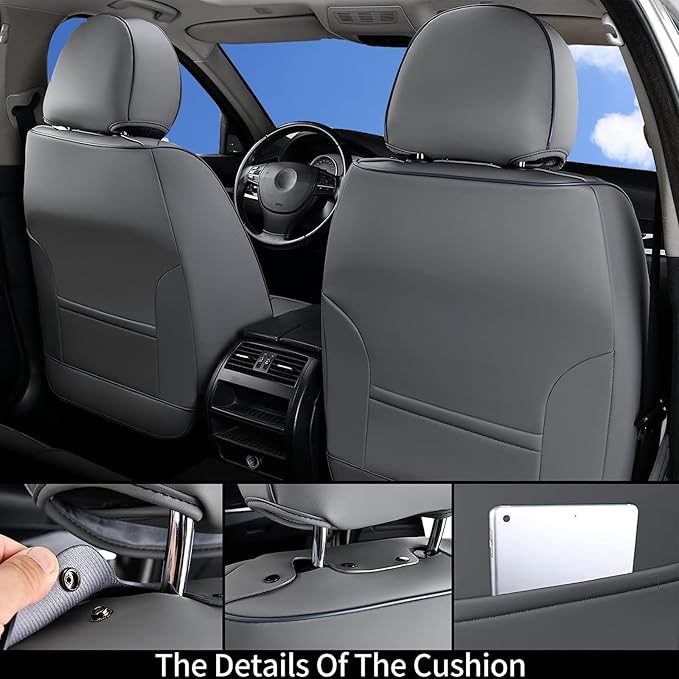 Coverado Seat Covers, Car Seat Covers Front Seats, Car Seat Cover, Car Seat Protector Waterproof, Car Seat Cushion Nappa Leat
