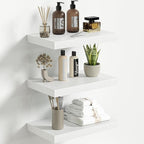 Fun Memories Floating Shelves for Wall 16 Inch Set of 3, Farmhouse Floating Shelves with Invisible Heavy Duty Bracket, 10 Inc