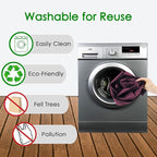 BeeGreen Burgundy Reusable Shopping Bags Wholesale Wine Red Reusable Grocery Bags Bulk Foldable-Machine Washable with Zipper Storage Pouch 20 Pieces