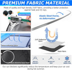 Karltys 3PCS Windshield Sun Shade for 2022-2025 Chevy Bolt EUV (NOT for Bolt EV), Front and Side Window Sunshade Cover Custom Fit Bolt EUV, Foldable Sun Visor Protector Block Heat UV Rays