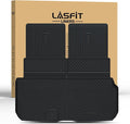 LASFIT Cargo Mat & Backrest Mat (3 Pieces) for Mercedes Benz GLS 450/580 /63 AMG 2026 2025 2024 2023 2022 2021 2020, All Weather TPE Cargo Liner Custom Fit GLS 2020-2026 Trunk Mat with Seatback