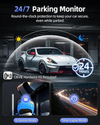 4K Dash Cam Front and Rear, 64GB SD Card, 1.5” IPS Display Car Camera, 5Ghz WiFi+App Control, Night Vision, 24H Parking Mode,