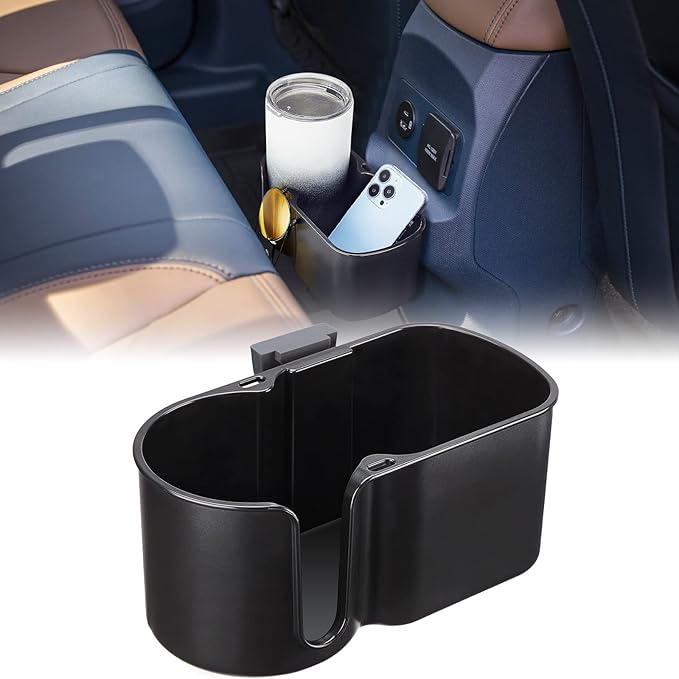 ISSYAUTO FITS Cup Holder Compatible with Ford Maverick 2022 2023 2024 Rear Cup Holder Expander Organizer, Hold 18-32 oz Bottl