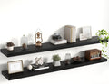 55 Inch Floating Shelves, 8 Inch Deep Floating Shelves for Wall, Hanging Shelf with Invisible Brackets, Deep Shelves for Bath