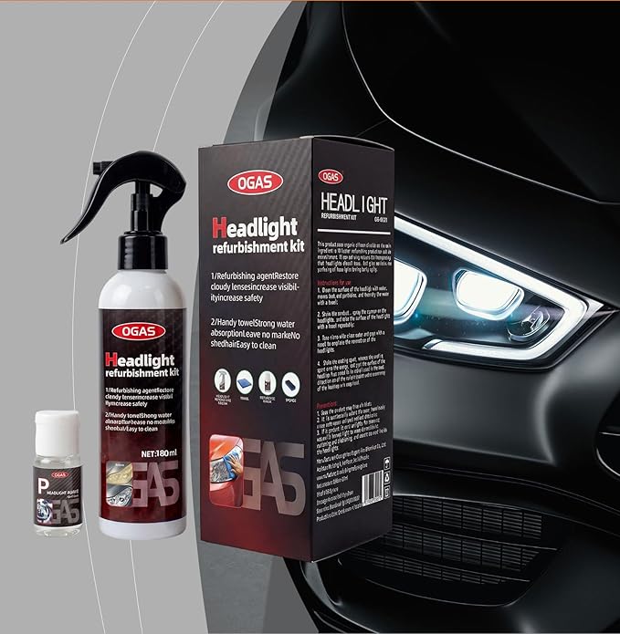 Professional Car Headlight Restoration Kit, Cleaning and Polishing Spray, Multifunctional Headlight Oxidation Remover, for Ve