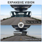 LivTee Rear View Mirror, Universal 9.5' (241mm) Wide Angle Panoramic Convex Rearview Mirror with Strong Suction Cup, Mounts on Windshield to Reduce Blind Spots for Cars SUV Trucks