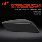 A-Premium Passenger Side Rearview Mirror Cover Cap - Compatible with Chevy Chevrolet Malibu 2016 2017 2018 2019 2020 2021 2022 2023 2024 2025 - Smooth Black