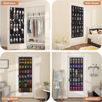 FENTEC 40 Large Pockets Over The Door Shoe Organizer, Mesh Hanging Shoe Organizer Shoe Rack for Closet Mesh Closet Shoe Holde