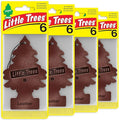 LITTLE TREES Car Air Freshener | Hanging Tree Provides Long Lasting Scent for Auto and Home | Leather, 24 Air Fresheners